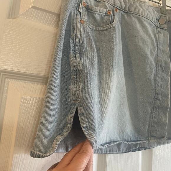 DL1961 Andi Wrap Mini Skirt Sz 30 - Picture 5 of 16